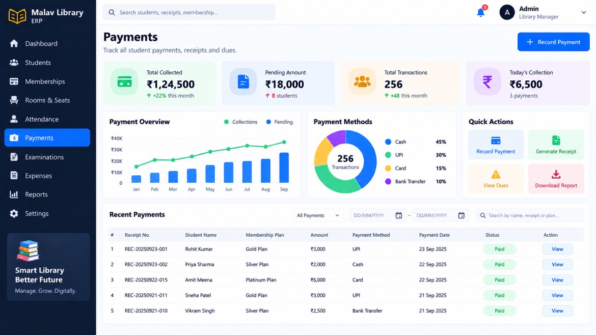 Library Payment Management